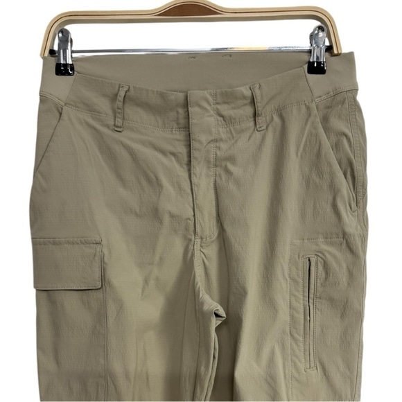 Athletes Trekkie Utility Cargo Pants Size 8 Tan Hiking Pants Elastic At Ankle - Picture 3 of 7